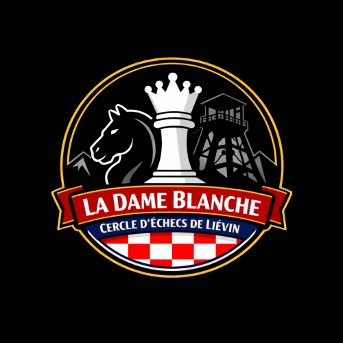 Logo La Dame Blanche, cercle d'échecs de LIÉVIN